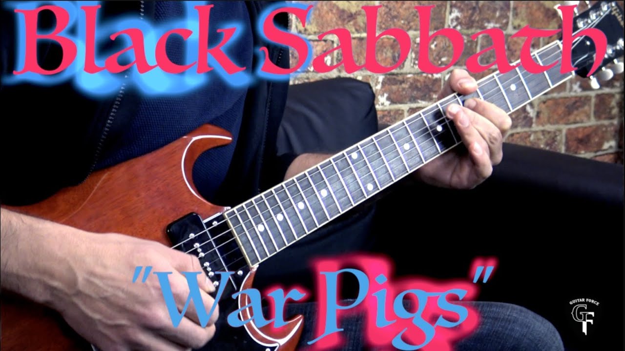 Black Sabbath - War Pigs (ритм) - урок игры на метал-гитаре (с табулатурами)