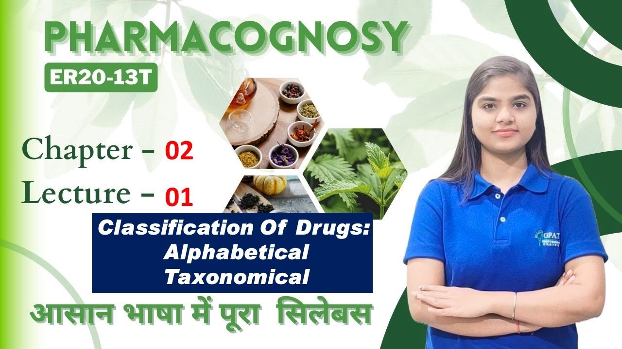 Pharmacognosy| D. Pharma 1st year| Classification Of Drugs| Chapter-2| L-1