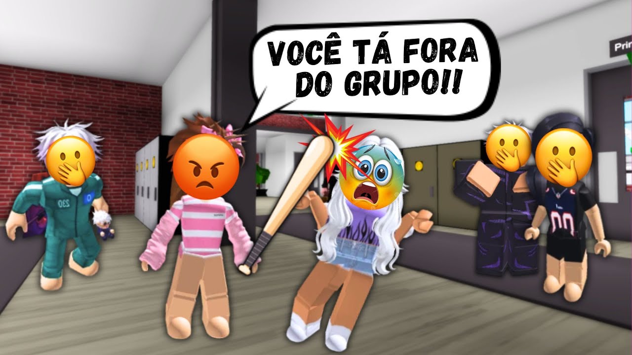A menina que foi expulsa do grupo por causa do novato da escola !! - HISTÓRIA DE ROBLOX