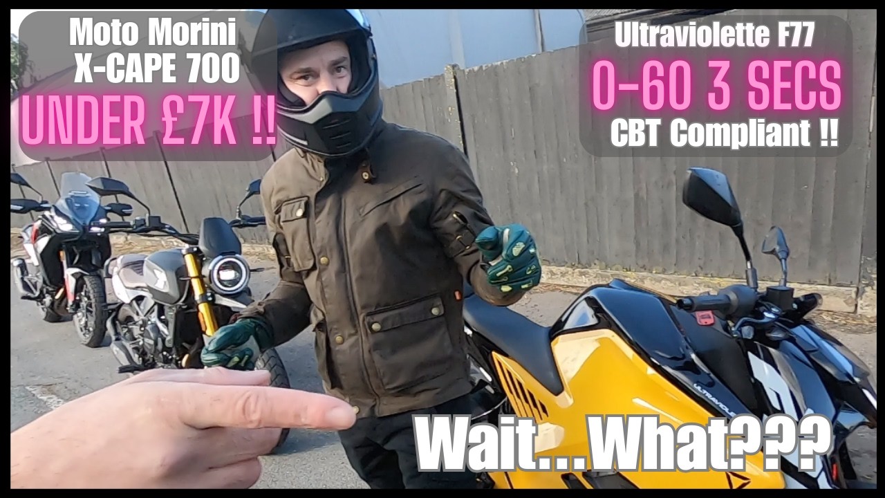 We test ride the Moto Morini X-Cape 700, SCR 650 & Ultraviolette F77 Electric Motorcycle (episode 3)