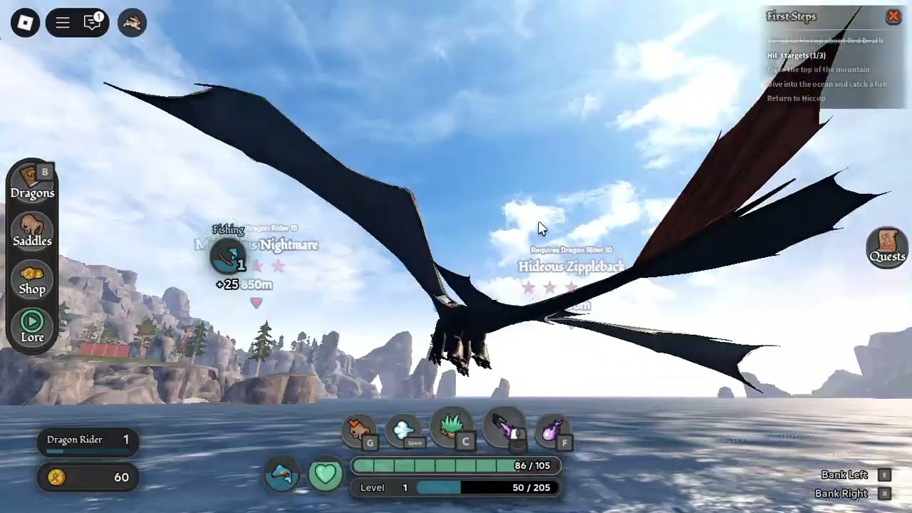 playing robox how to train your dragon