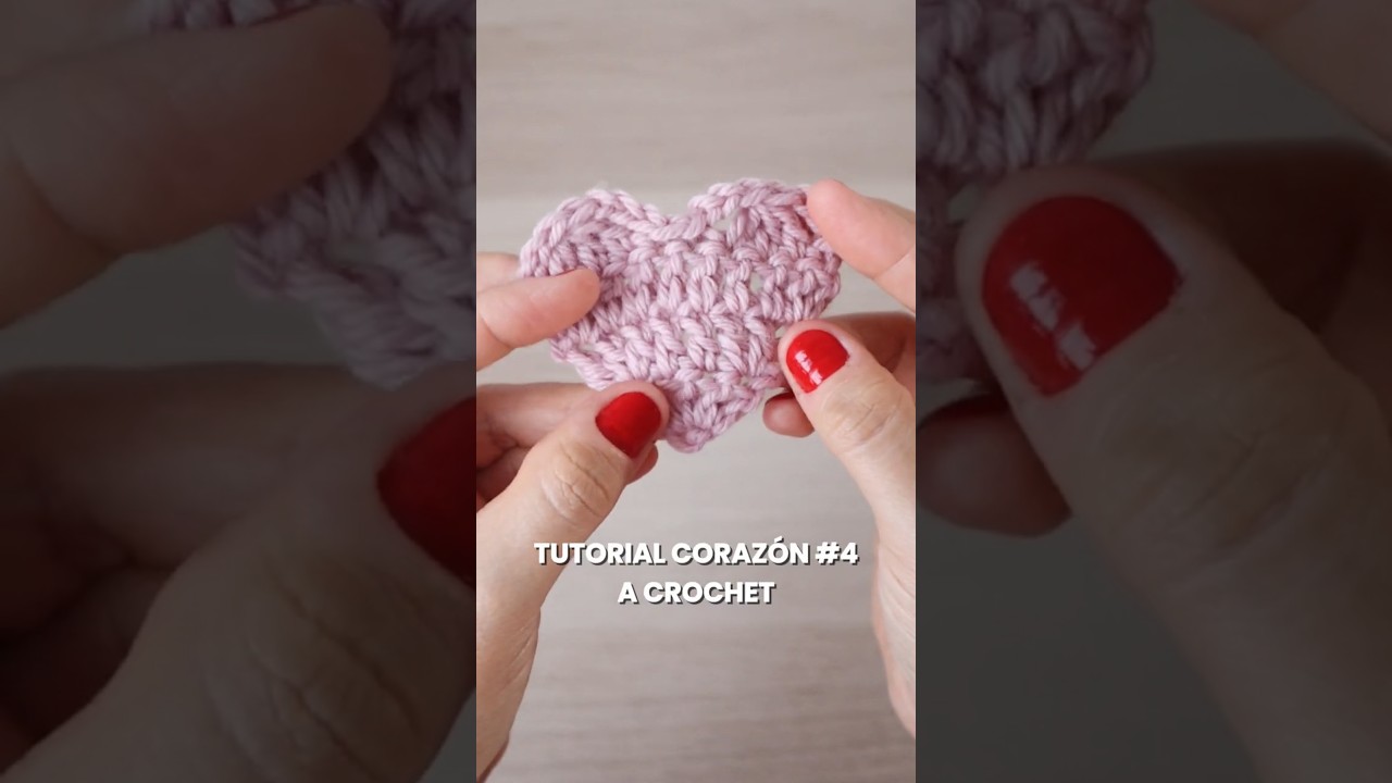 Tutorial: como tejer un CORAZ&Oacute;N a CROCHET │ Paso a paso MINI CORAZ&Oacute;N a GANCHILLO │Bossalosophy