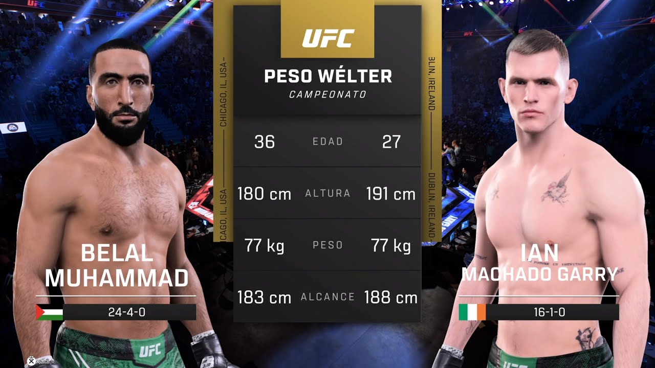 Belal Muhammad vs Ian Garry – Who Earns the Next Title Shot? | UFC 5 Simulation (PS5)
