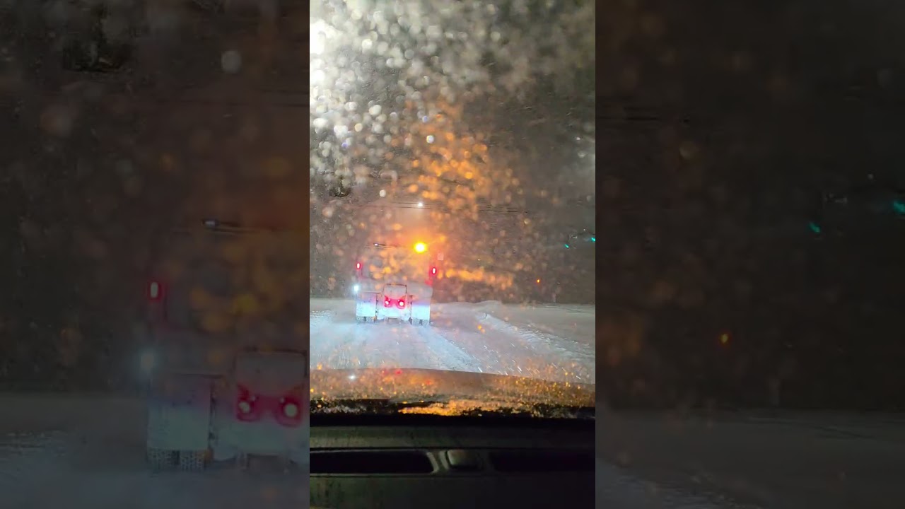 Snow ❄️  and Ohio road conditions #Ohio #road #snowstorm 