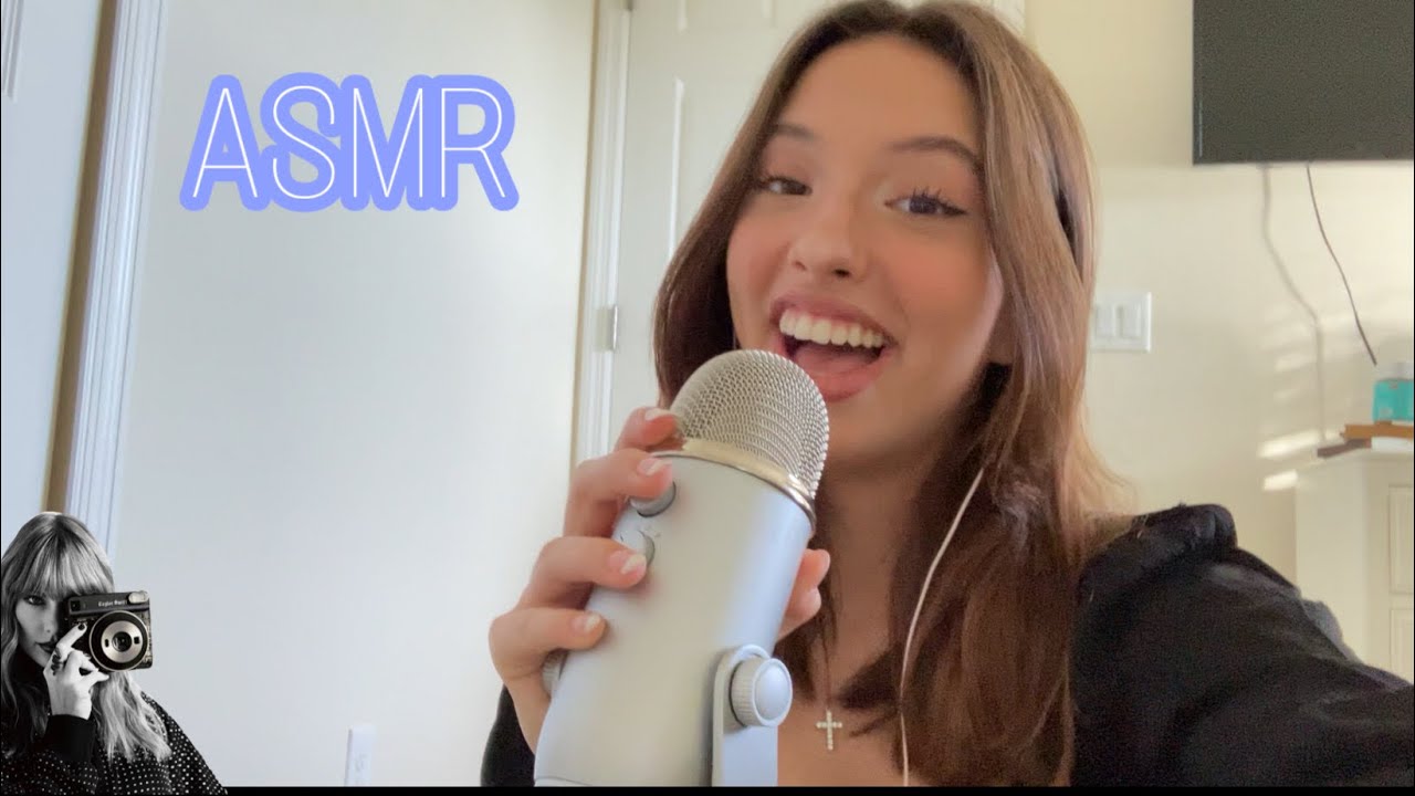 ASMR INAUDIBLE WHISPERS 🤍 (ramble and taylor swift lyrics)