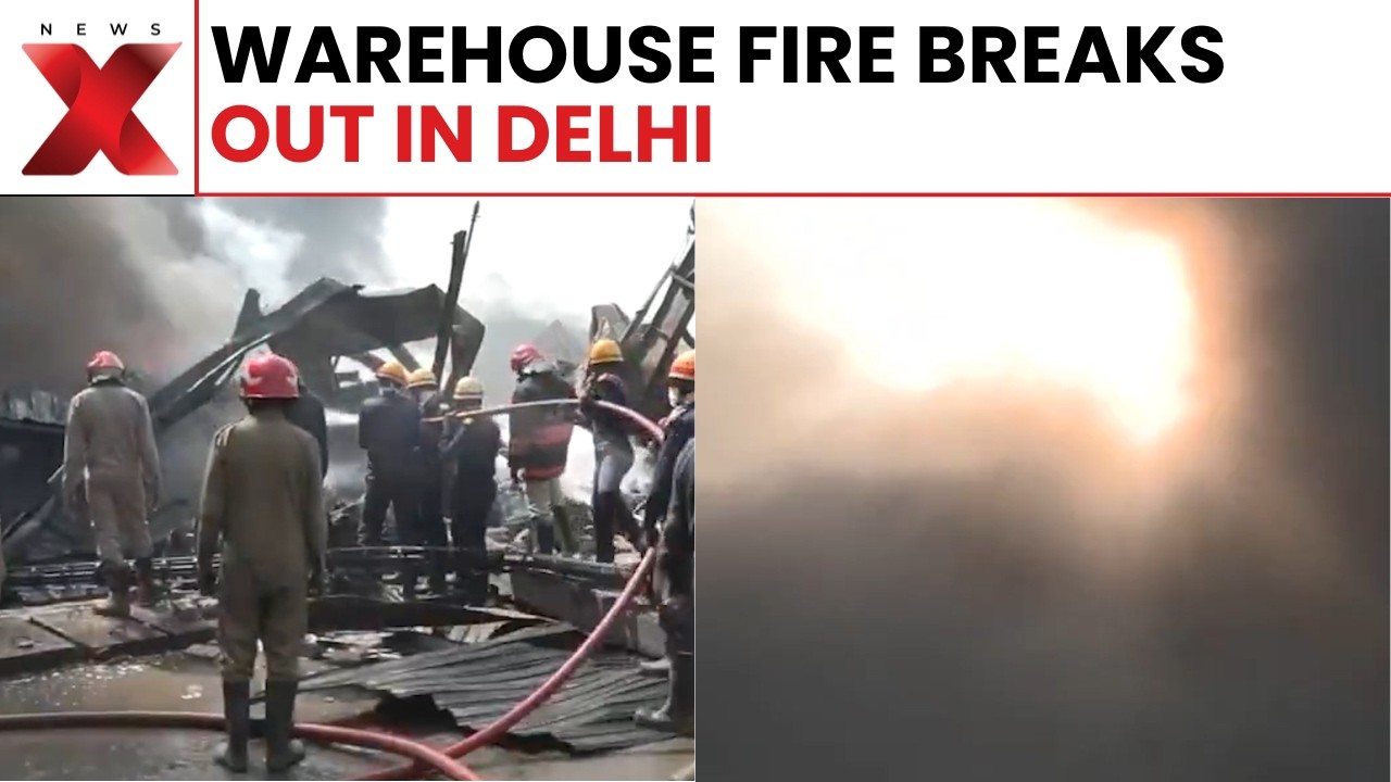 Fire Erupts at Warehouse in Delhi’s Tikri Netaji Subhash Vihar | Latest News | NewsX