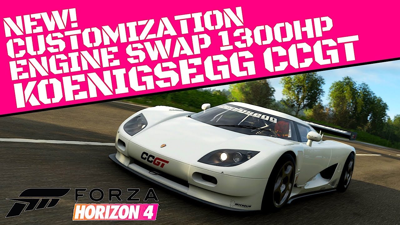 FORZA HORIZON 4-NEW! KOENIGSEGG CCGT Engine swapped-Customization/Upgrades/Top speed-Tune available