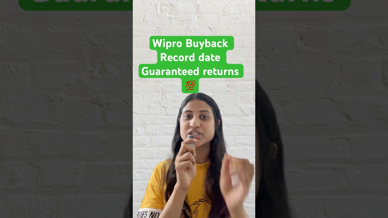 Big update: Wipro buyback record date and other details ✅