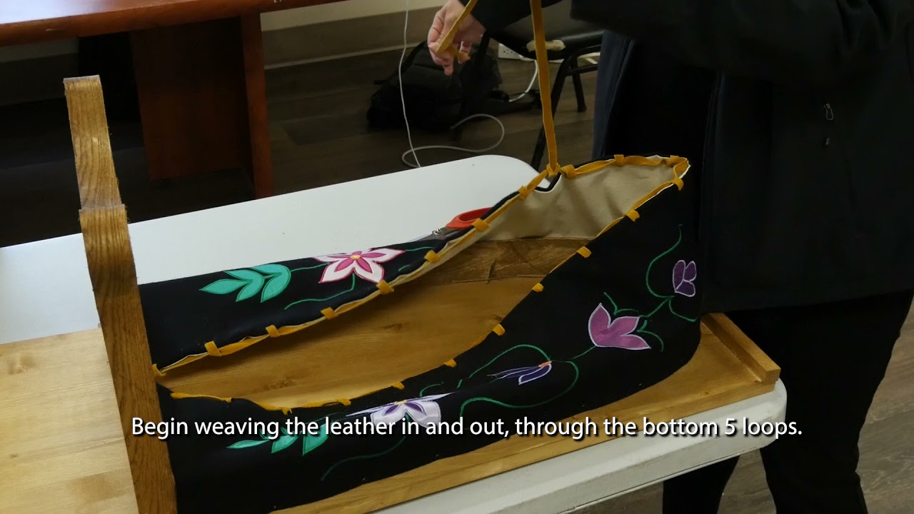 Learning Ojibwe Language Video #12: Tikinaagan Tutorial Pt 2 - Creating the bag
