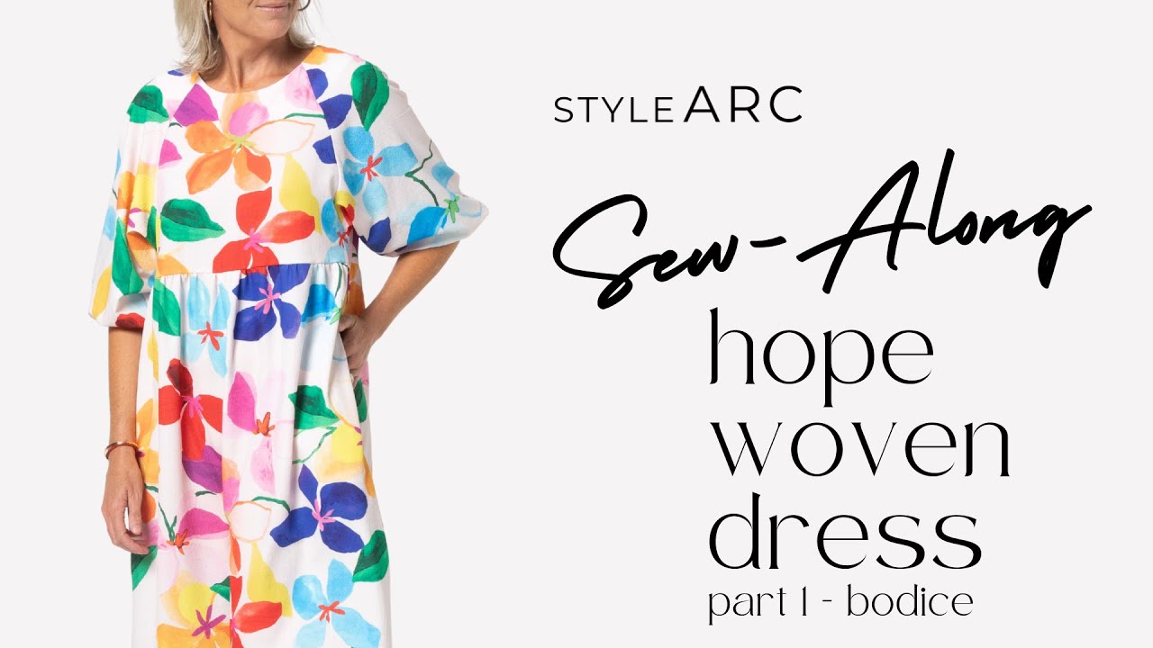 Style Arc - Hope Woven Dress - Sew-a-long - Part #1 - Bodice