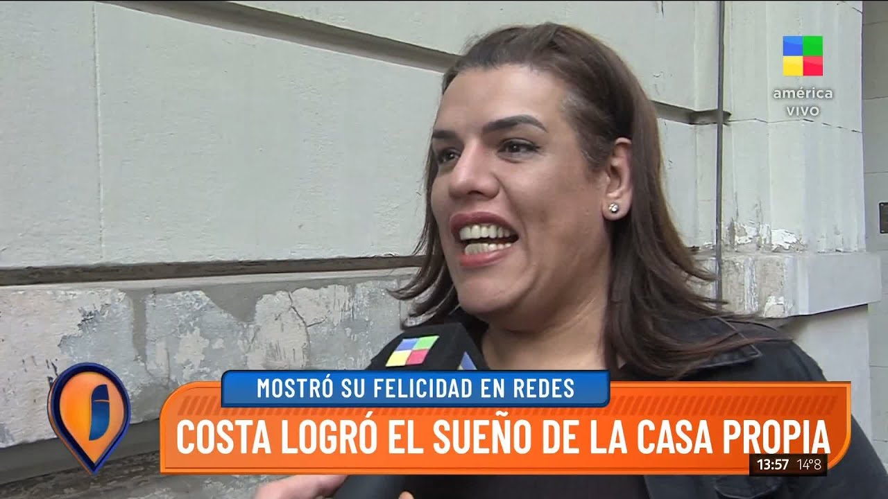 🙌 Costa logró el sueño de la casa propia: mostró su felicidad en las redes