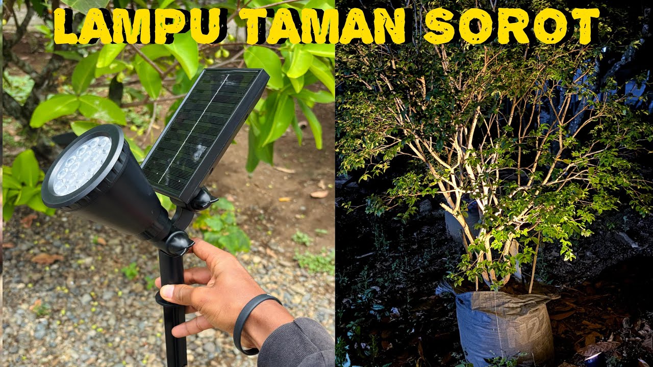 Lampu Taman Sorot Tenaga Matahari 