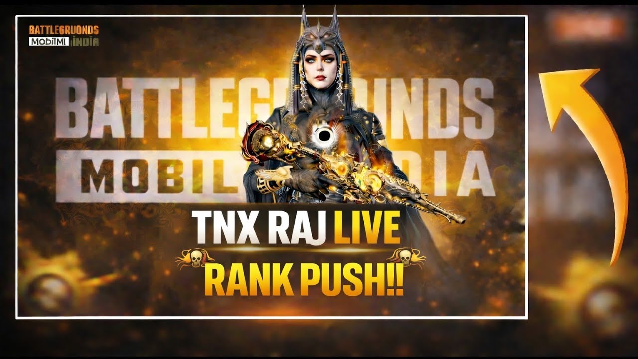 RANK PUSH LIVE 🔥 BGMI PRO GAMEPLAY | TNX RAJ