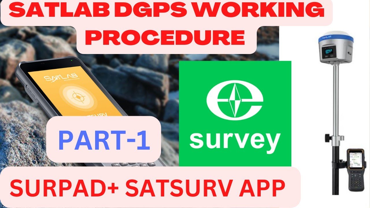 How to connect Surpad + Satsurv App I Satlab dgps I Surpad working procedure I  Dgps Field Survey