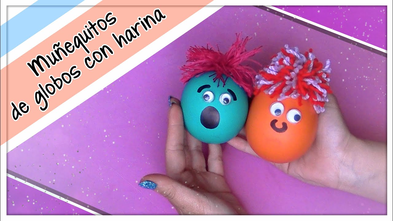 Muñecos de globos y harina - muñequitos sensoriales