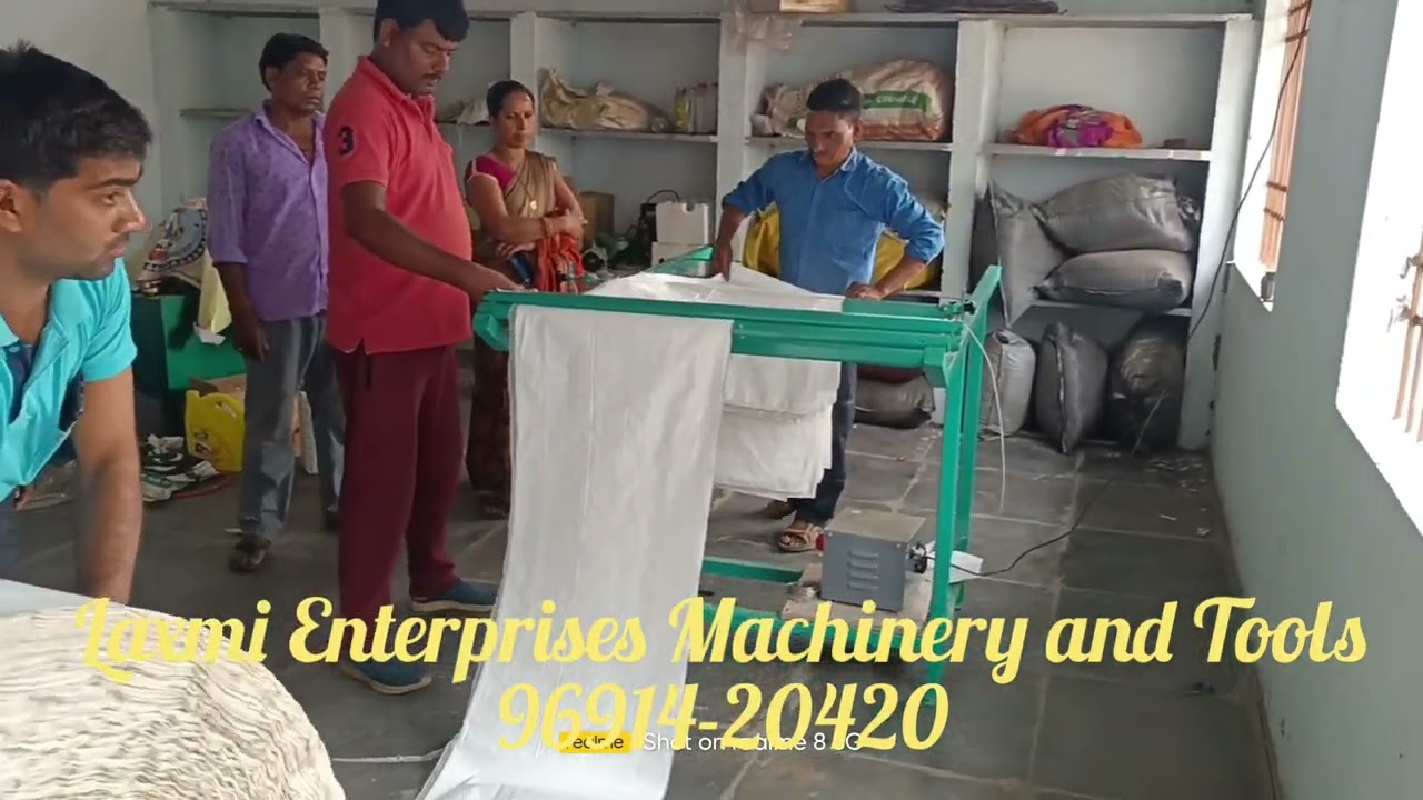 PP/HDEP  WOVEN BAG MANUALLY CUTTING OR  STITCHING AND PRINTING MACHINE COMPLETE SETUP