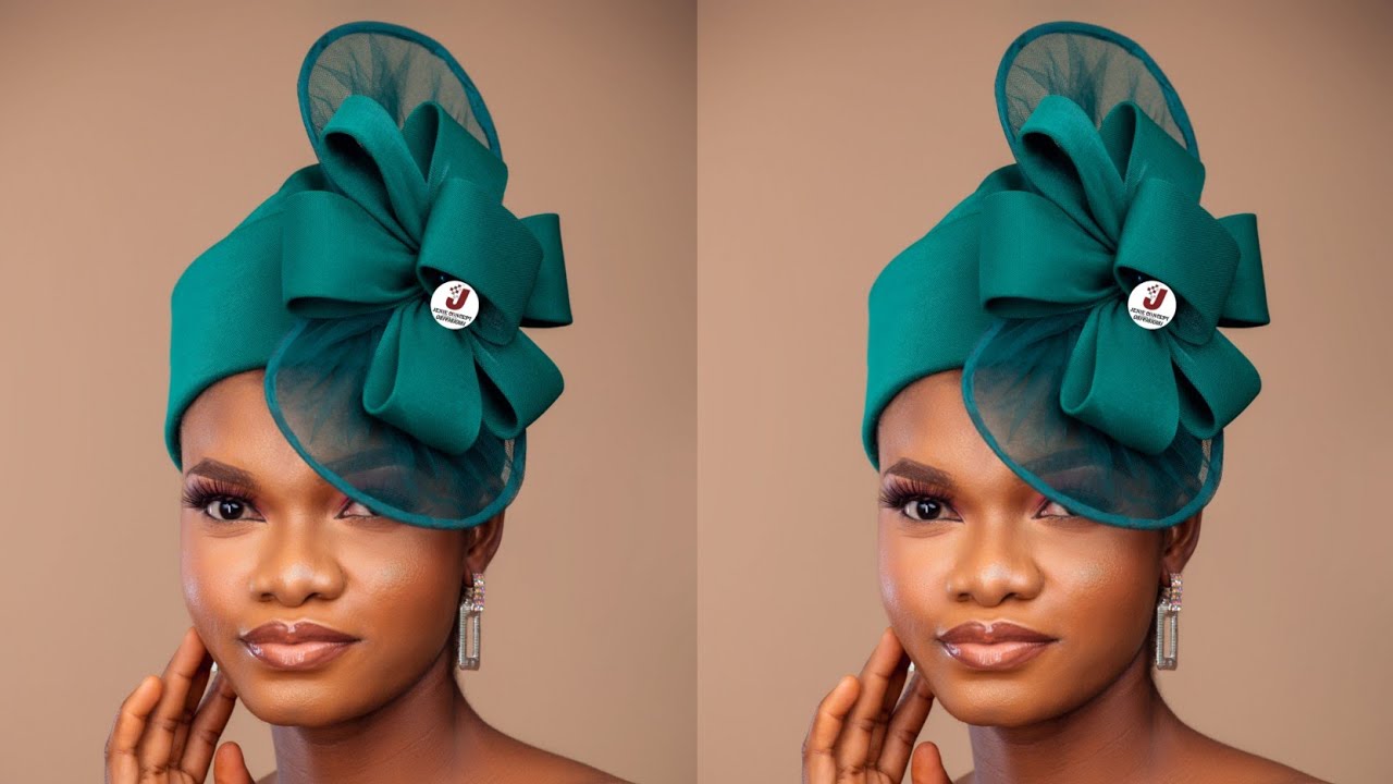 Trending Zara Cap with Net and Fabric Flower Design