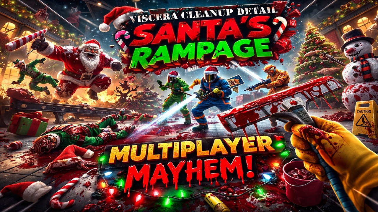 Viscera Cleanup Detail: Santa's Rampage Co-Op With Friends. Santa Has Went Mad! Extended Sweaty FOV