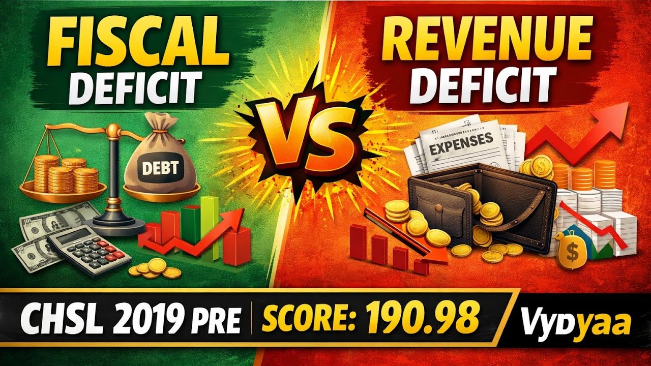 Difference between Fiscal deficit and Revenue Deficit |Frequently asked in competitive examinations 