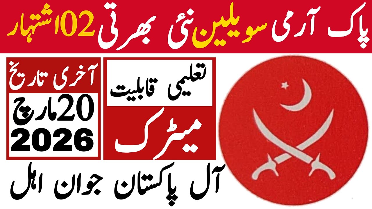 Pakistan Army Civilian Latest Jobs 2026 | Pak Army Jobs | Technical Job Info 1.0