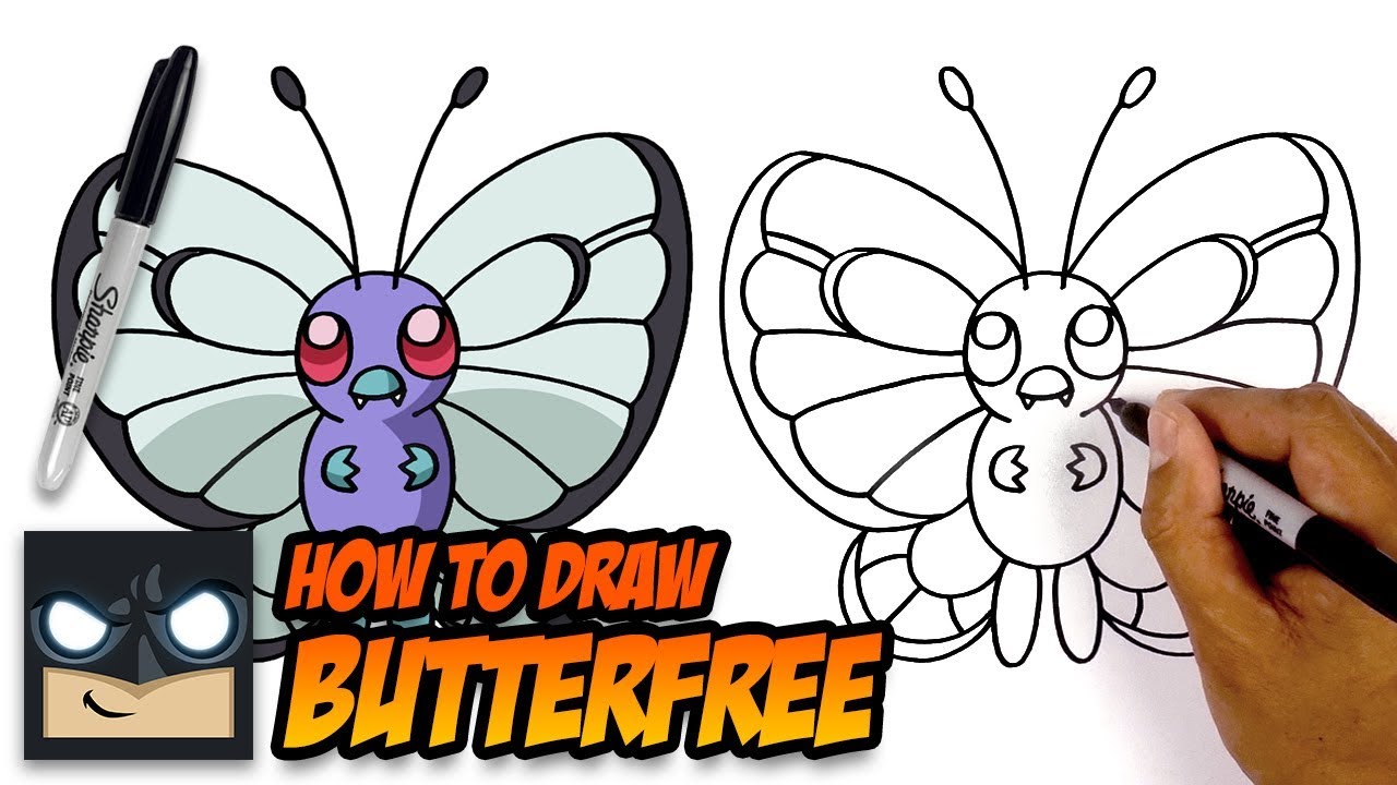 How to Draw Pokemon | Butterfree | Step-by-Step Tutorial