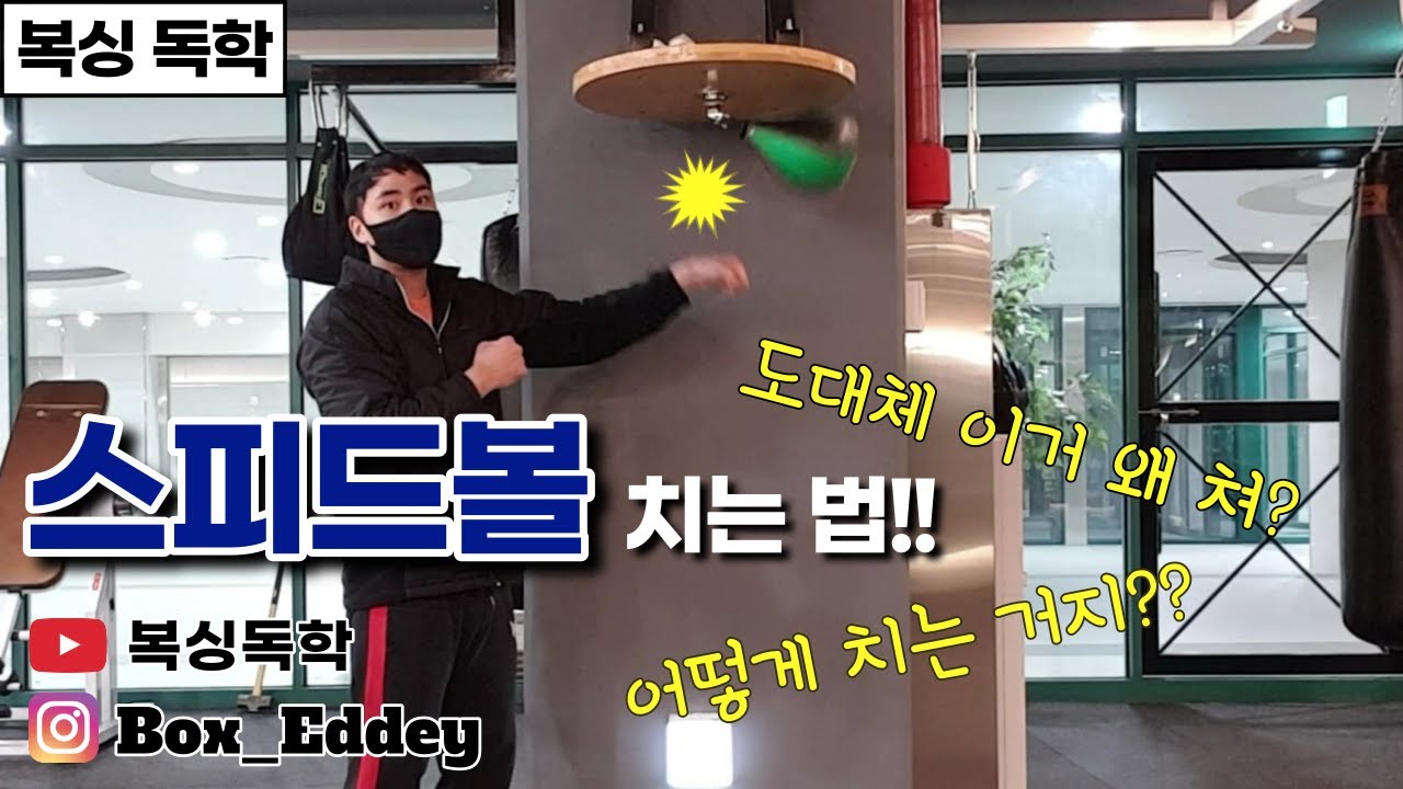 [복싱독학]#31(1) 복싱 스피드볼!! 왜,어떻게 치는가?