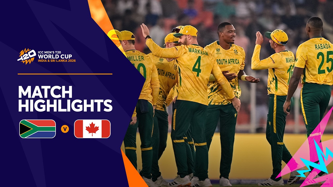 South Africa v Canada | Match Highlights | T20WC 2026