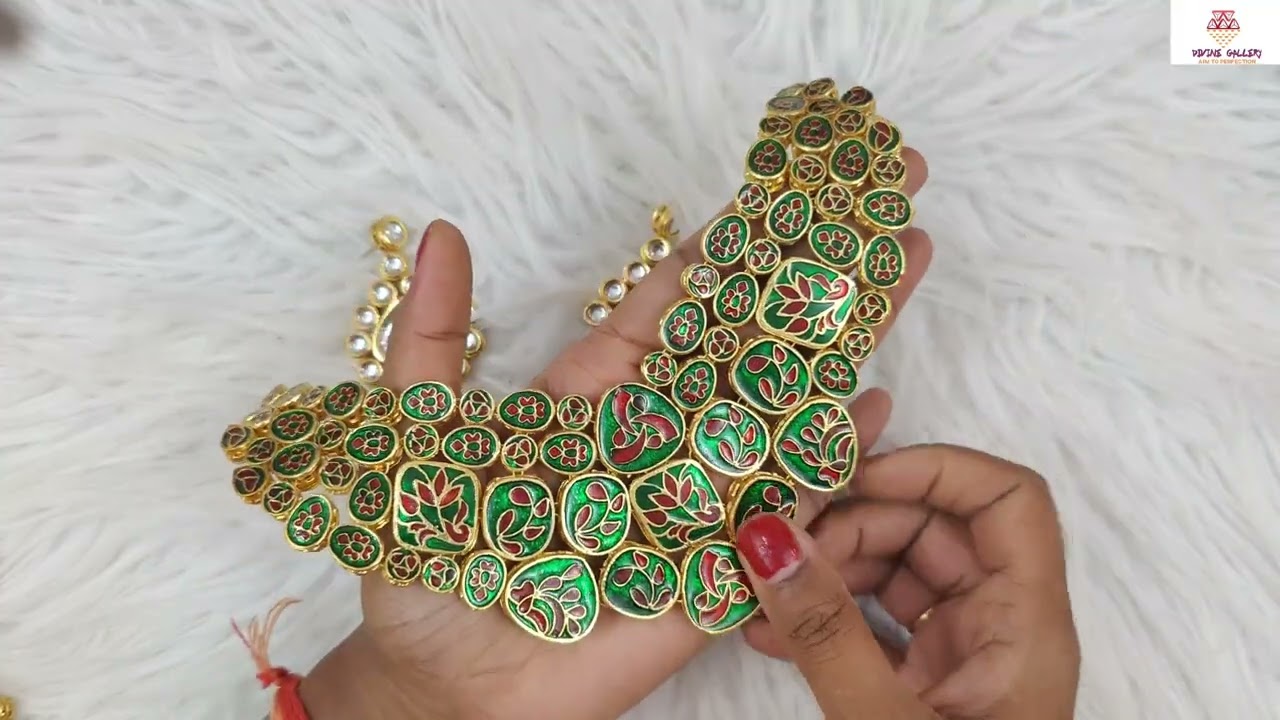 Raw material:- Kundan Necklace bases  whatsapp on 9971935909 #jewellery #viral #craft #raw