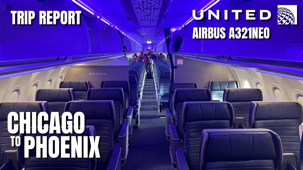 United Airlines Airbus A321neo First Class Trip Report | Chicago to Phoenix