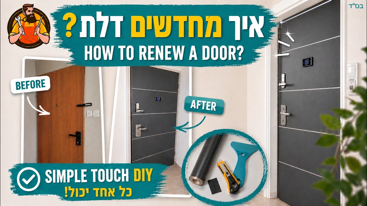 איך לחדש דלת ישנה? | ?How to renew a door | חידוש דלת | עשה זאת בעצמך