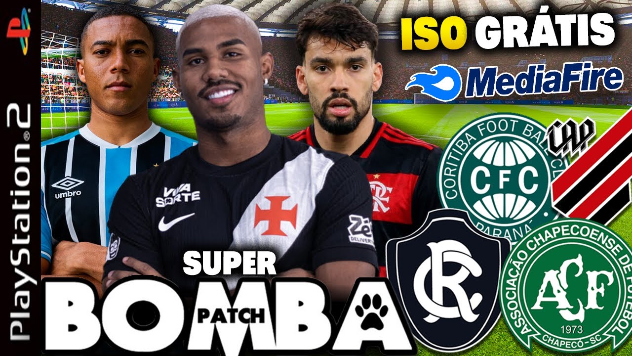 🎮 SUPER BOMBA PATCH 2026 (PS2) ISO LINK DIRETO FEVEREIRO (PS2, PCSX2, AETHERSX2) ⚽