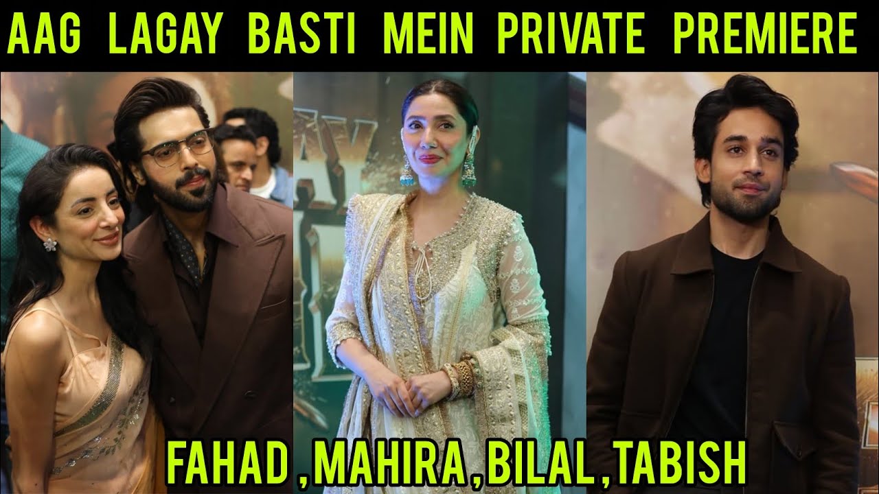 Fahad Mustufa - Mahira Khan - Bilal Abbas - Tabish Hashmi - Aag Lagay Basti Mein Premiere Full Show