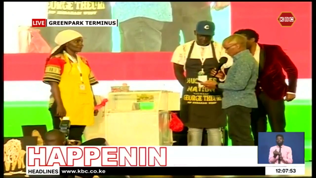 Hustler Fund Launch | Light moment as Safaricom CEO Peter Ndegwa buys a smokie from a vendor