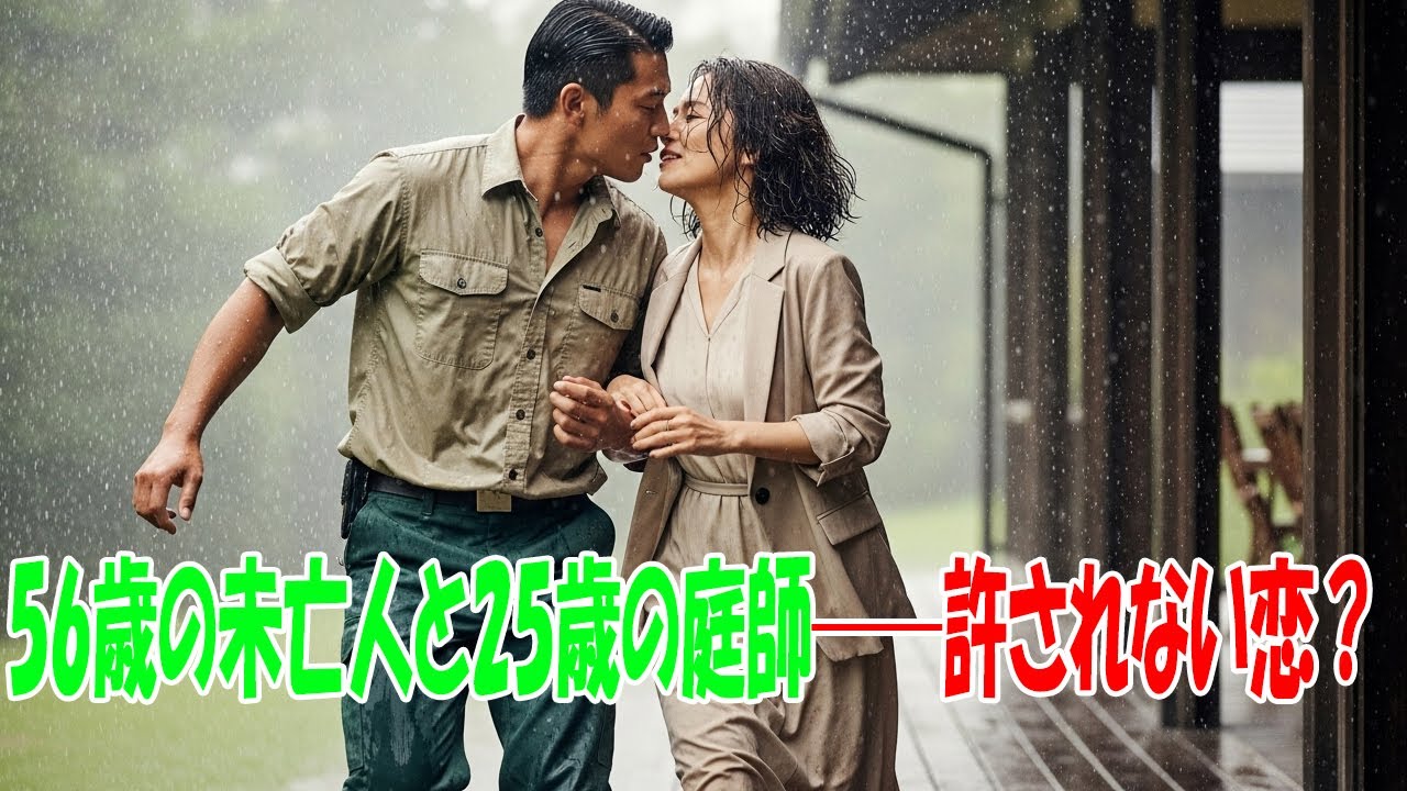 56歳の未亡人と25歳の庭師──許されない恋？ 運命は落ちた瞬間に始まった #年の差恋愛 #年上女性