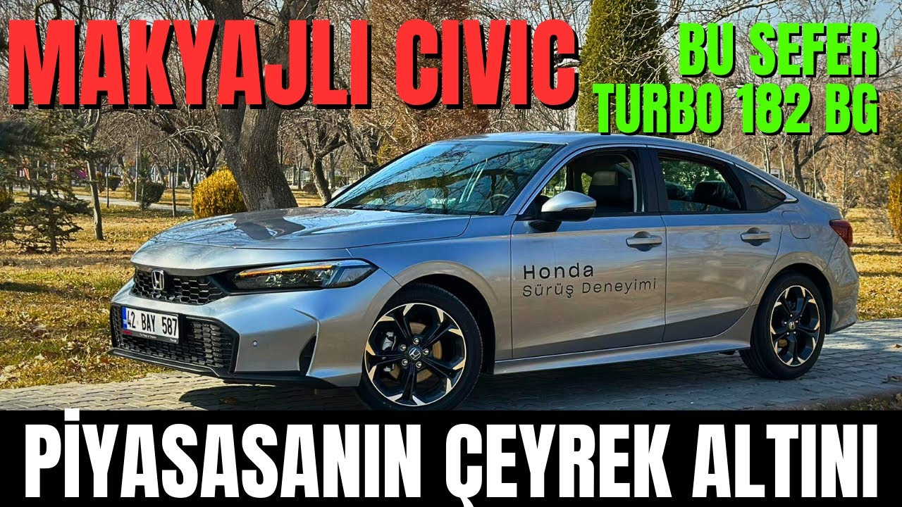HONDA Civic 2025 Makyajlı Executive Plus 1.5 182 Bg Turbo / Sınıfının En Hızlısı Mı?
