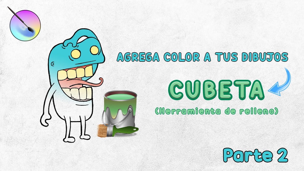 Cómo agregar color en krita │ Parte 2 – Cubeta