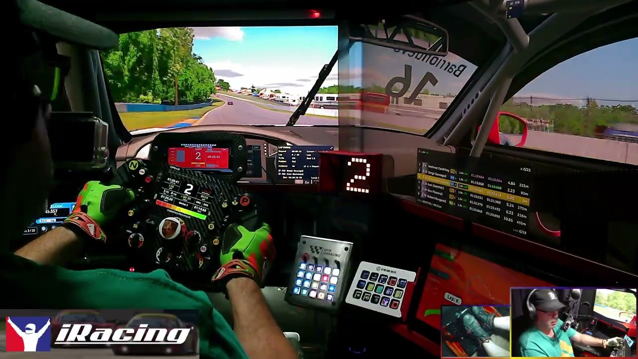 IRACING. PORSCHE, carrera un poco sosa sin ritmo, pero, SSSIIIIIII.