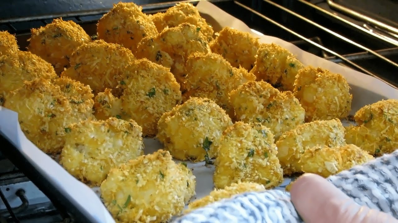 Beignets de chou-fleur croustillants, au four / Easy Cauliflower Fritters Recipe