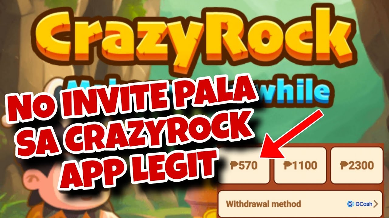 NO INVITE PALA SA CRAZY ROCK APP | LEGIT EARNING APP 2025 GCASH