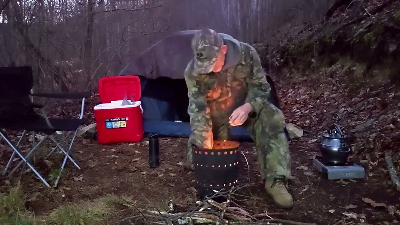 Tent camping in 28 degrees on a West Virginia mountaintop