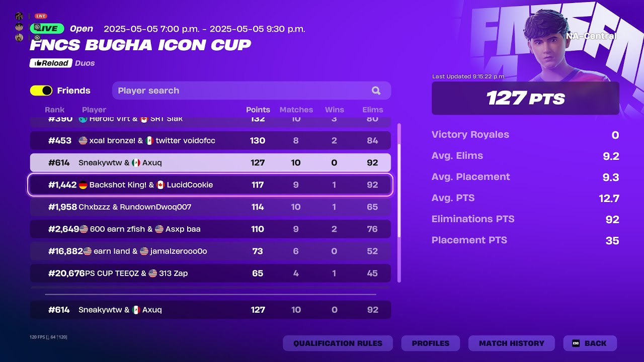 How I Won This Fortnite Tournament (Bugha FNCS Icon Cup🏆) | Axuq