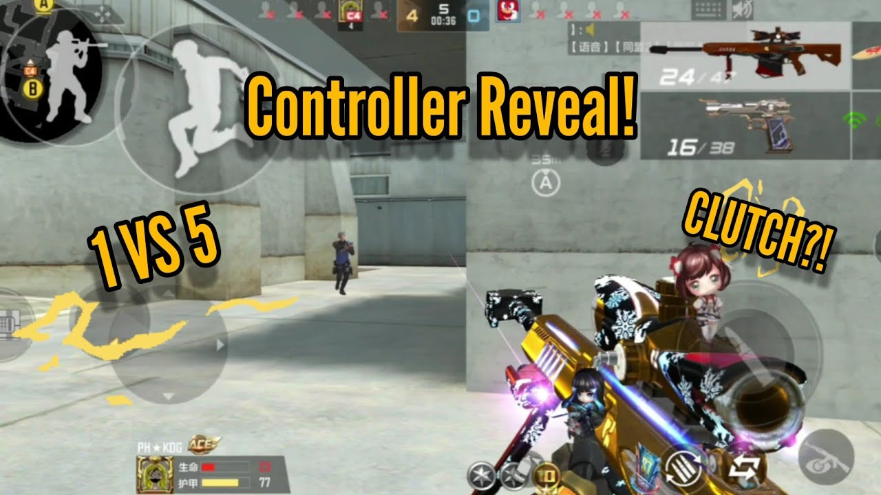 1v5?!| Controller Configuration Reveal| CrossFire Mobile