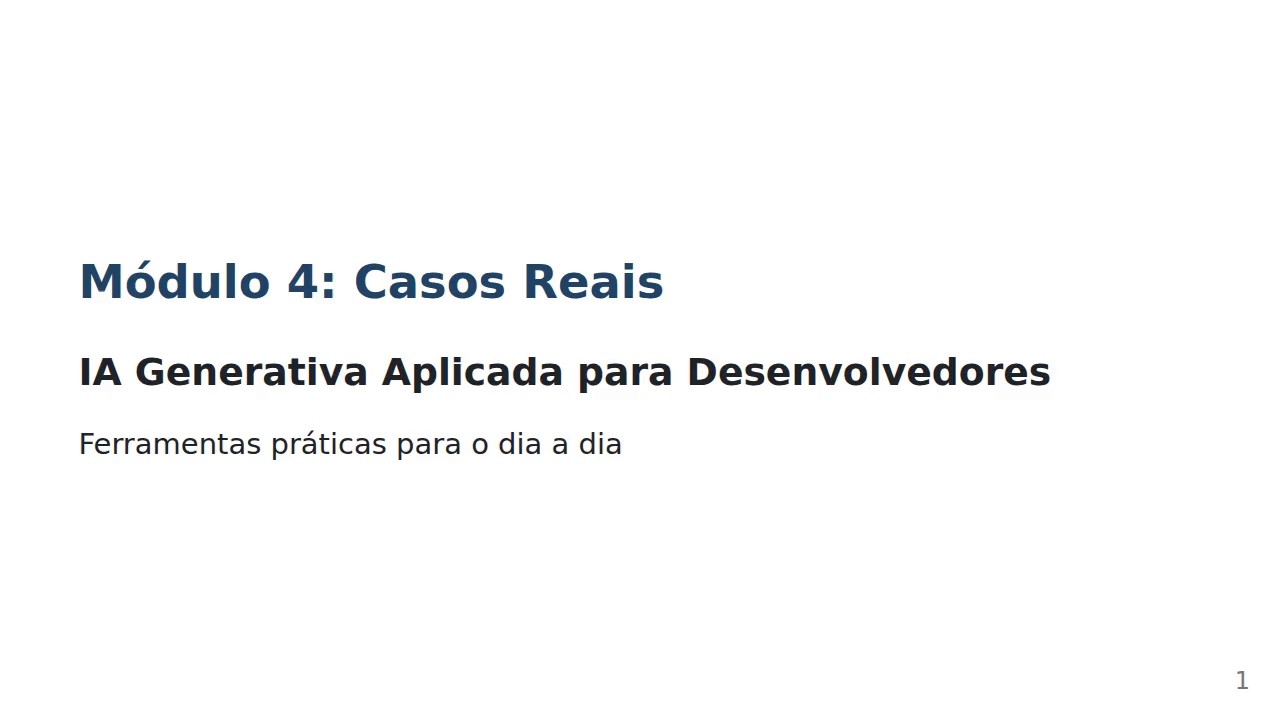 IA Generativa para Devs | Módulo 4: Ferramentas para Desenvolvedores