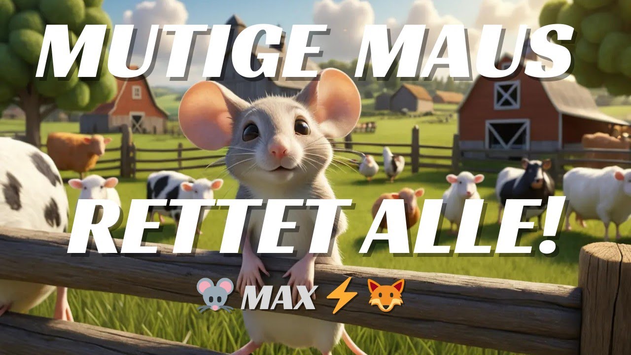 Max die mutige Maus 🐭 | Abenteuer über Mut, Freundschaft und Zusammenhalt | Gute-Nacht-Geschichte