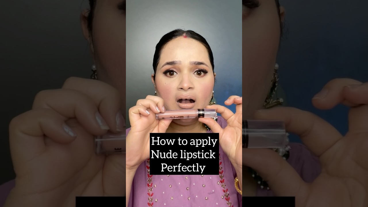 How to apply nude lipsticks perfectly #makeupartist #nudelipstick #tutorial #lipstick