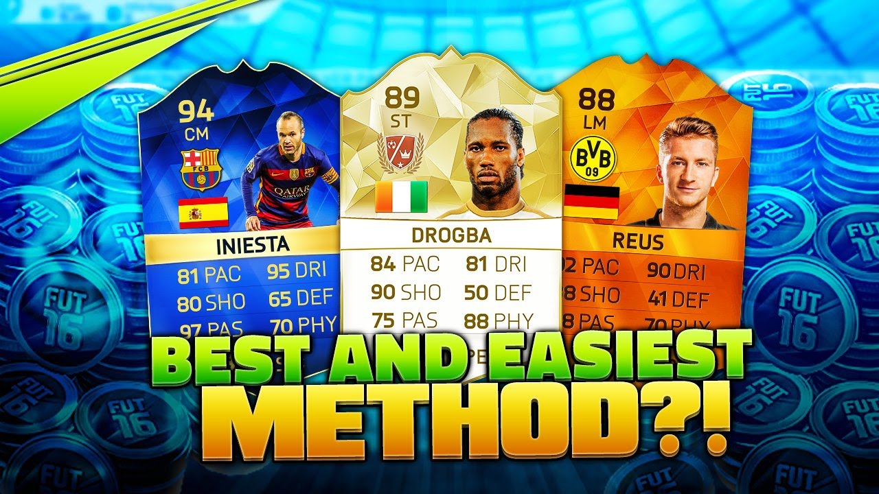 FIFA 16: MAKE COINS IN SECONDS WITH PROOF - BEST AND EASIEST TRADING METHOD?!