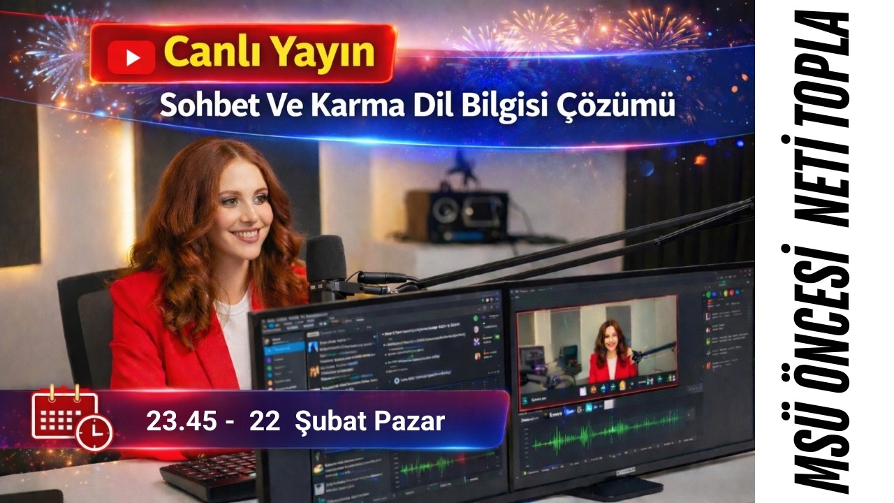 🔴 CANLI YAYIN | MSÜ DİL BİLGİSİ FULLEME
