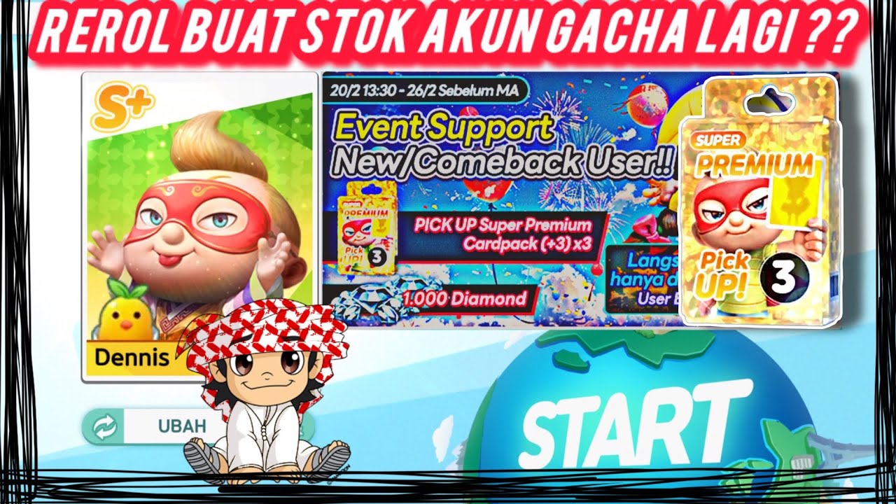 SAATNYA REROL CARI PAGE - SIRIUS DKK DI EVENT NEW PLAYER/COMEBACK PICKUP - LINE LET’S GETRICH