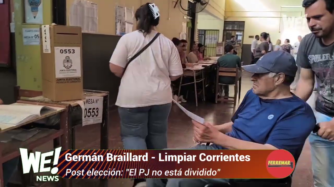 Germán Braillard  - Limpiar Corrientes - Post elección - "El PJ no está dividido"