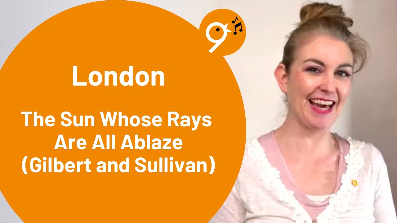 Einsingen um 9 (14.3.26) mit Julia, London, Mikado, The Sun Whose Rays Are All Ablaze (A. Sullivan)